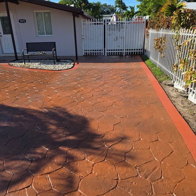 Espinosa Concrete, Inc. — concrete driveway, patio and decorative concrete work in South Florida, project photo 91