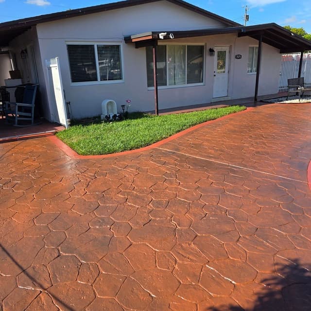 Espinosa Concrete, Inc. — concrete driveway, patio and decorative concrete work in South Florida, project photo 90