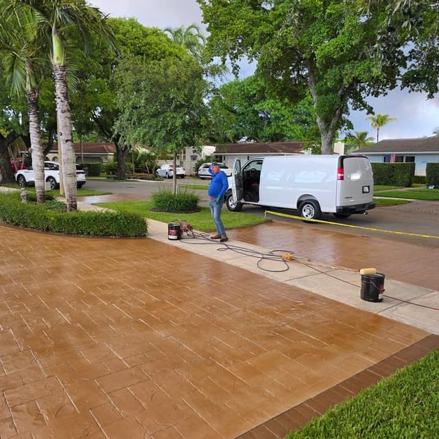 Espinosa Concrete, Inc. — concrete driveway, patio and decorative concrete work in South Florida, project photo 67