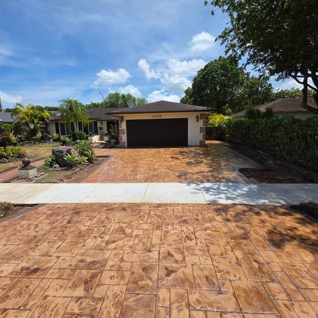 Espinosa Concrete, Inc. — concrete driveway, patio and decorative concrete work in South Florida, project photo 62