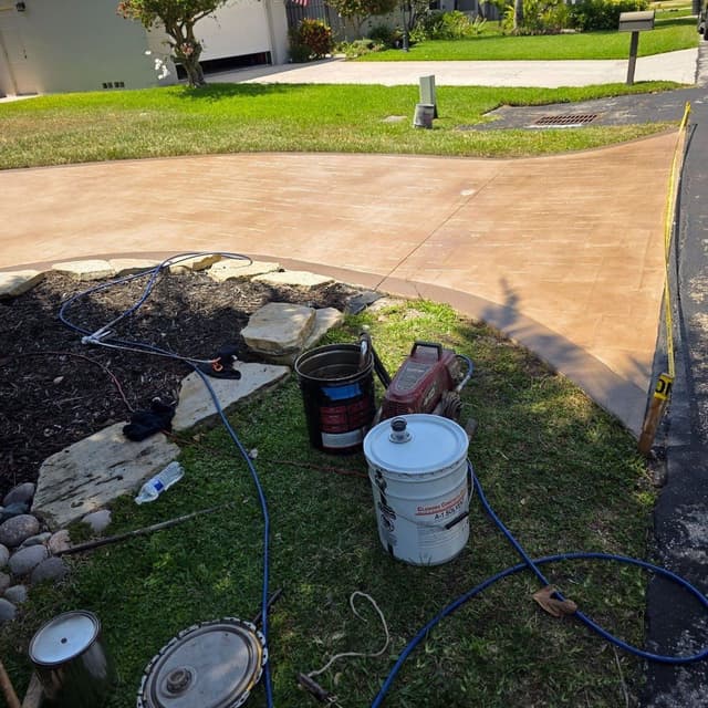 Espinosa Concrete, Inc. — concrete driveway, patio and decorative concrete work in South Florida, project photo 6